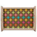 Search for colorful serving trays 1950s