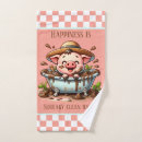 Search for cute pig bath towels Country