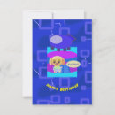 Search for spaceship birthday invitations Blue