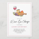 Search for wine and cheese party invitations Watercolor