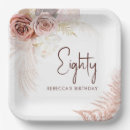 Search for 80th birthday plates Floral