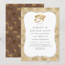 Search for egyptian invitations Vintage