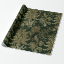 Search for vintage floral wrapping paper Gold