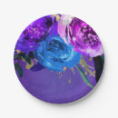 Search for violet floral plates Watercolor