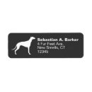 Search for greyhound return address labels Dog