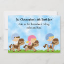 Search for horseback riding birthday invitations Boy