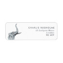 Search for elephant return address labels Safari