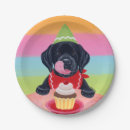 Search for funny birthday plates Puppy