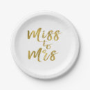 Search for miss to mrs plates Bachelorette party