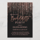 Search for gold and black bachelorette party invitations Typography