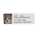 Search for wolf return address labels Dog