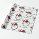 Search for black santa wrapping paper Ho ho ho