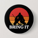 Search for hockey buttons Goalie
