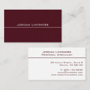 Search for maroon business cards Minimalist