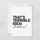 Search for sarcastic thank you cards Him