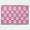 Search for pink paw prints blankets Animal