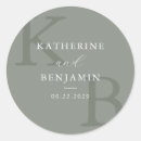 Search for monogram wedding stickers Chic