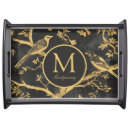 Search for gold serving trays Script calligraphy