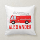 Search for fire truck pillows Fireman