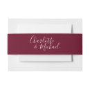 Search for burgundy wedding invitation belly bands stylish