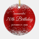 Search for 70th birthday ornaments For her