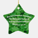 Search for irish blessing ornaments Shamrocks