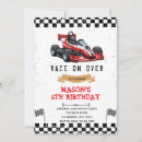 Search for go kart birthday invitations Race car birthday