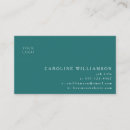 Search for emerald green business cards Minimal