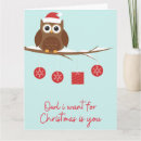 Search for owl puns holiday cards Animal