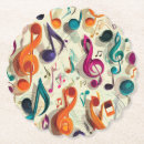 Search for music coasters Colorful