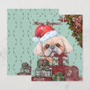 Search for shih tzu christmas cards Vintage