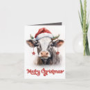 Search for farm christmas cards Cow