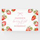 Search for berry first birthday banners Girl 1st birthday