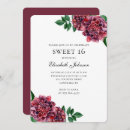 Search for burgundy sweet 16 invitations Maroon