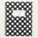 Search for black and white checkered planners Plaid