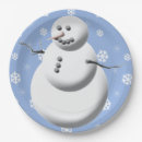 Search for vintage snowman plates Blue
