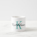 Search for initials espresso mugs Monogrammed