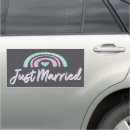 Search for car magnet signs Just married