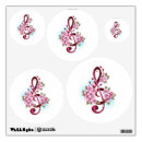 Search for music note wall decals Treble clef