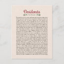Search for desiderata cards Life