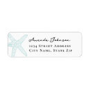 Search for starfish return address labels Turquoise