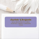 Search for purple return address labels Unique
