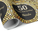 Search for black and gold wrapping paper Happy birthday