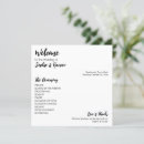 Search for outline wedding programs Black and white