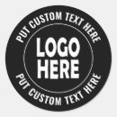 Search for company logo stickers Black