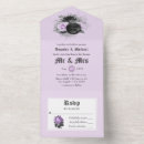 Search for purple black silver wedding invitations Roses