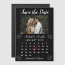 Search for calendar save the date magnets Black