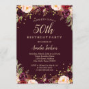 Search for red and gold 50th birthday invitations Burgundy