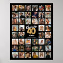 Search for adult birthday posters Black and gold