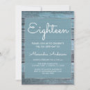 Search for light blue 18th birthday invitations Party